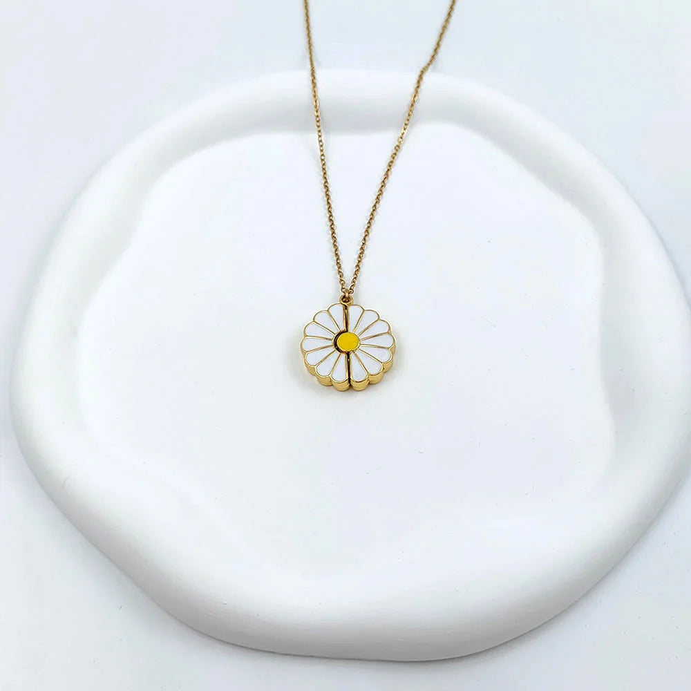 Collier Marguerite Message Personnalisé